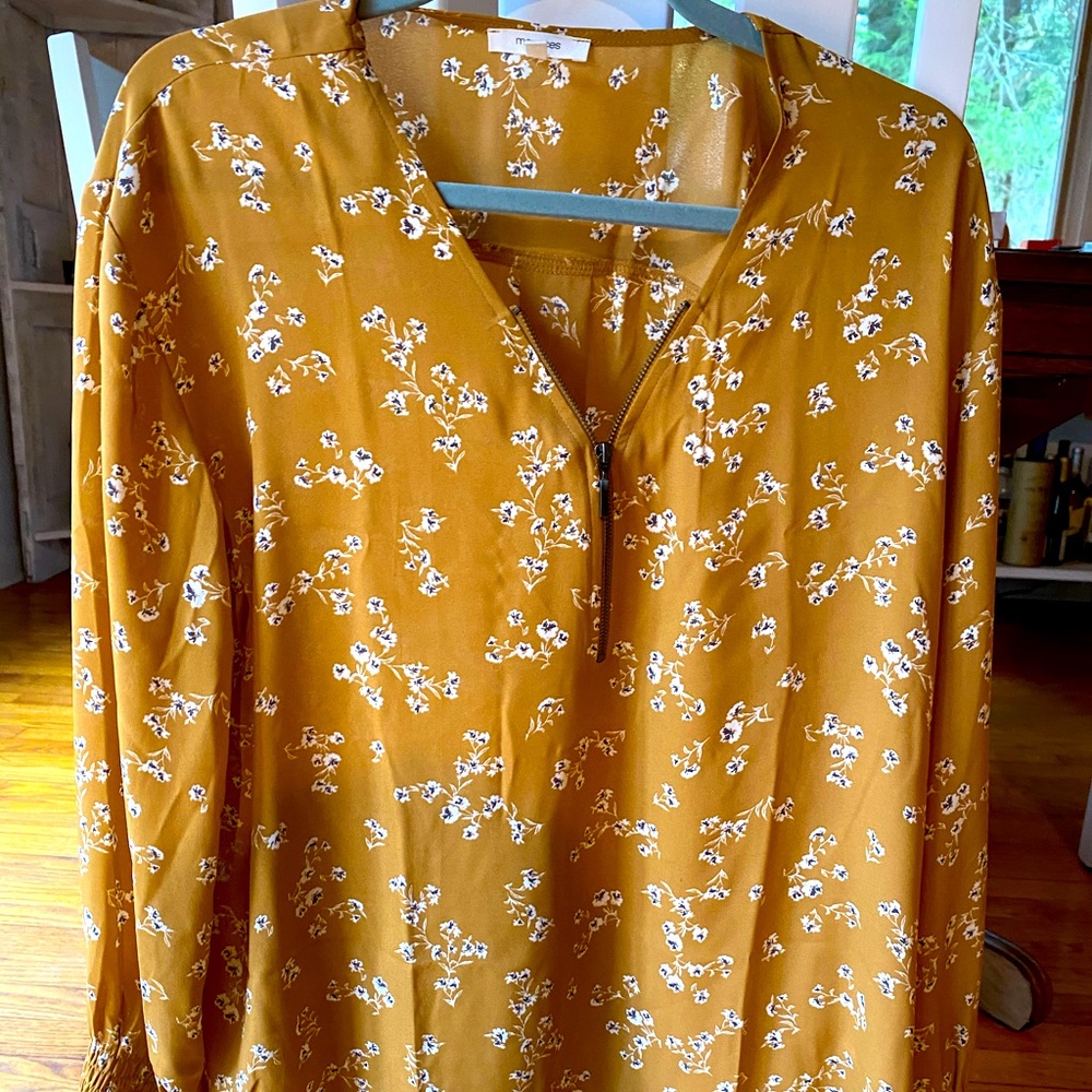 Maurices yellow flower dress top